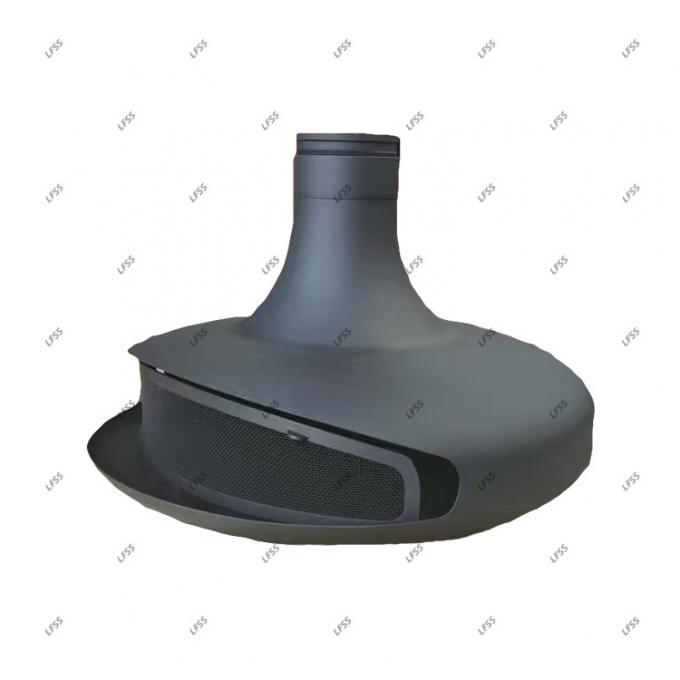 ไม้แขวนเตาเพลิงสีดําเผาเพลิงเพลิงเพลิงบนหลังคาภายในเหล็กตามสั่ง 22