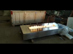 โต๊ะหลุมไฟสแตนเลส 304 สี่เหลี่ยมกลางแจ้งอเนกประสงค์สำหรับสนามหลังบ้าน